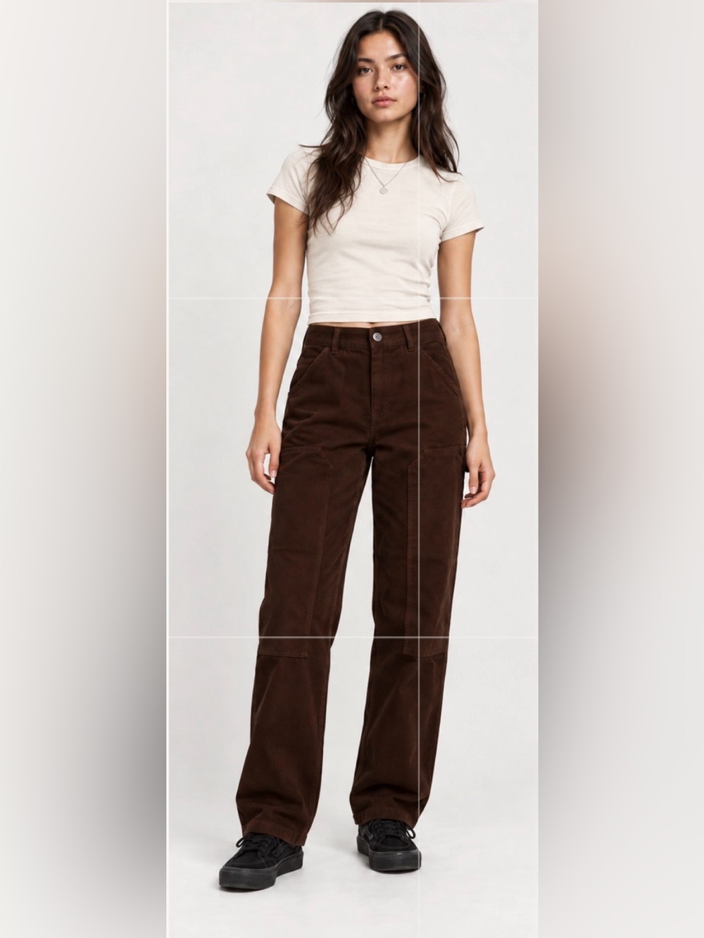 Wilfred Free Aritzia Brennan Dark Brown Gorpcore Carpenter Pants Sz 0